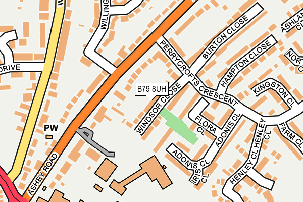 B79 8UH map - OS OpenMap – Local (Ordnance Survey)