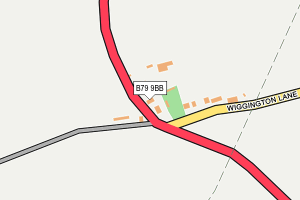 B79 9BB map - OS OpenMap – Local (Ordnance Survey)