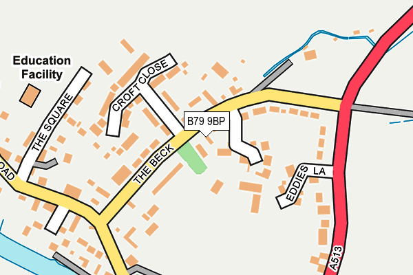 B79 9BP map - OS OpenMap – Local (Ordnance Survey)
