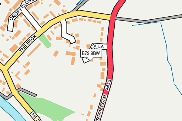 B79 9BW map - OS OpenMap – Local (Ordnance Survey)