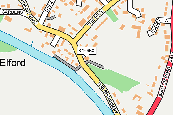 B79 9BX map - OS OpenMap – Local (Ordnance Survey)