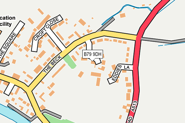 B79 9DH map - OS OpenMap – Local (Ordnance Survey)