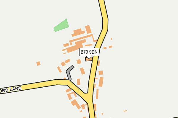 B79 9DN map - OS OpenMap – Local (Ordnance Survey)