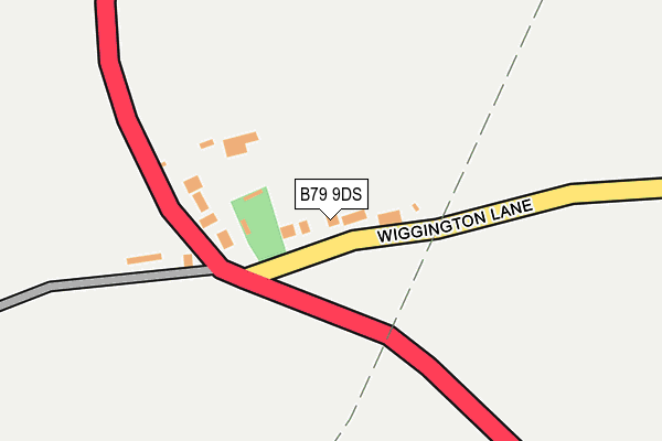 B79 9DS map - OS OpenMap – Local (Ordnance Survey)
