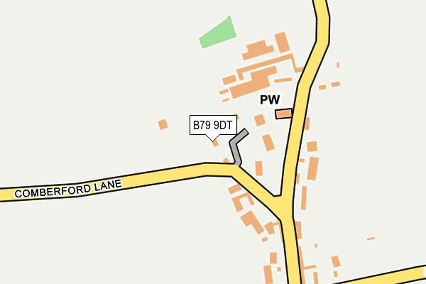 B79 9DT map - OS OpenMap – Local (Ordnance Survey)