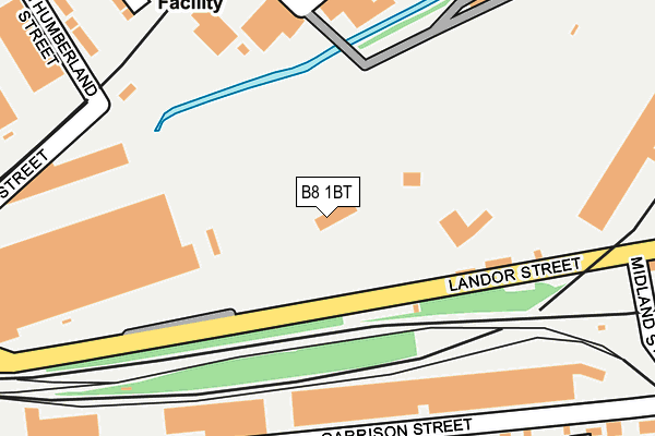 B8 1BT map - OS OpenMap – Local (Ordnance Survey)