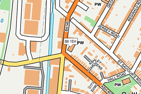 B8 1EH map - OS OpenMap – Local (Ordnance Survey)