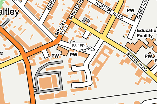 B8 1EP map - OS OpenMap – Local (Ordnance Survey)