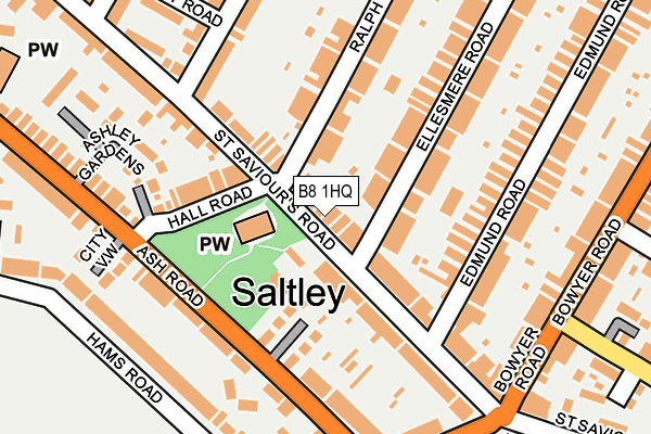 B8 1HQ map - OS OpenMap – Local (Ordnance Survey)