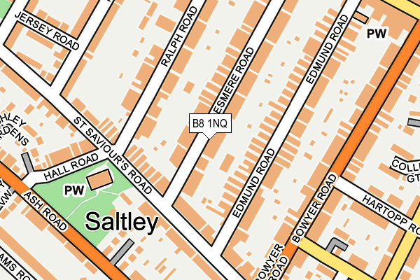 B8 1NQ map - OS OpenMap – Local (Ordnance Survey)