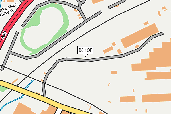 B8 1QF map - OS OpenMap – Local (Ordnance Survey)