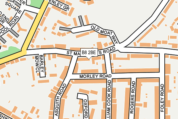 B8 2BE map - OS OpenMap – Local (Ordnance Survey)