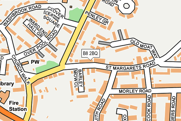 B8 2BQ map - OS OpenMap – Local (Ordnance Survey)