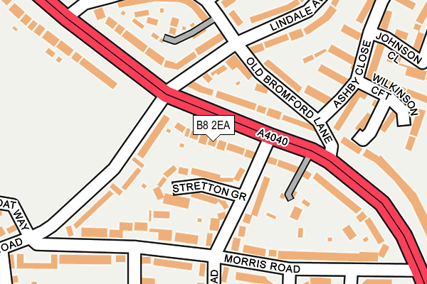 B8 2EA map - OS OpenMap – Local (Ordnance Survey)