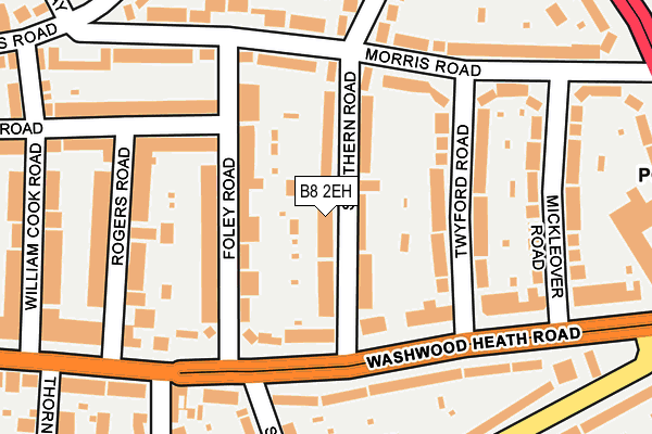 B8 2EH map - OS OpenMap – Local (Ordnance Survey)