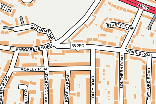 B8 2EQ map - OS OpenMap – Local (Ordnance Survey)