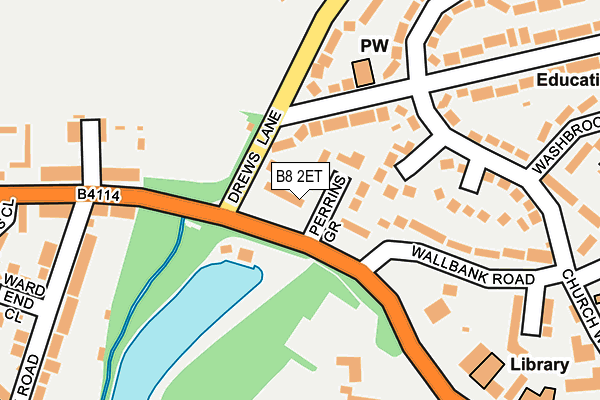 B8 2ET map - OS OpenMap – Local (Ordnance Survey)