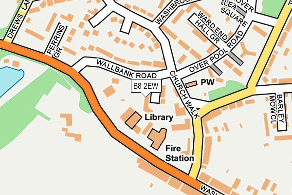 B8 2EW map - OS OpenMap – Local (Ordnance Survey)