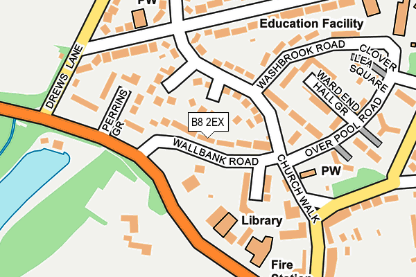 B8 2EX map - OS OpenMap – Local (Ordnance Survey)