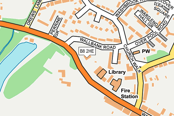 B8 2HE map - OS OpenMap – Local (Ordnance Survey)