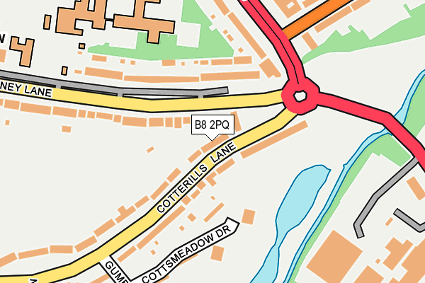 B8 2PQ map - OS OpenMap – Local (Ordnance Survey)