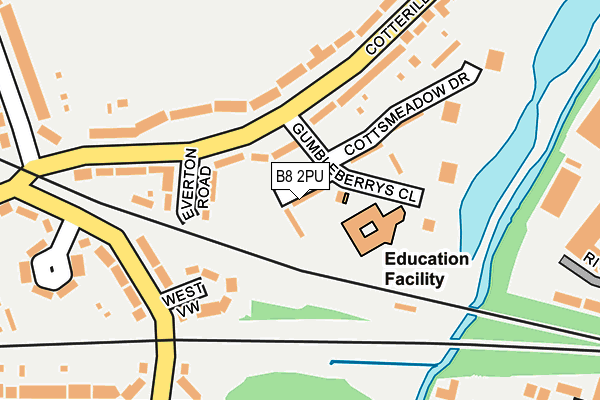 B8 2PU map - OS OpenMap – Local (Ordnance Survey)