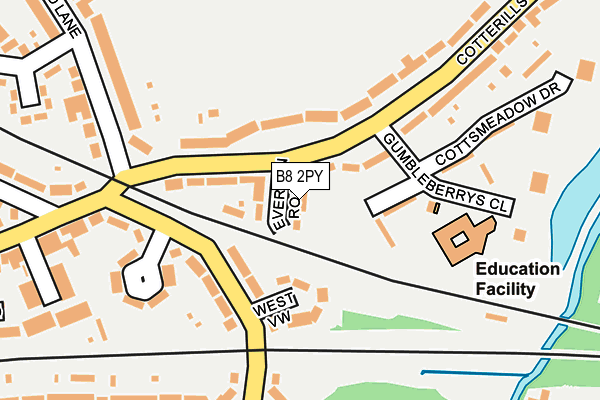 B8 2PY map - OS OpenMap – Local (Ordnance Survey)