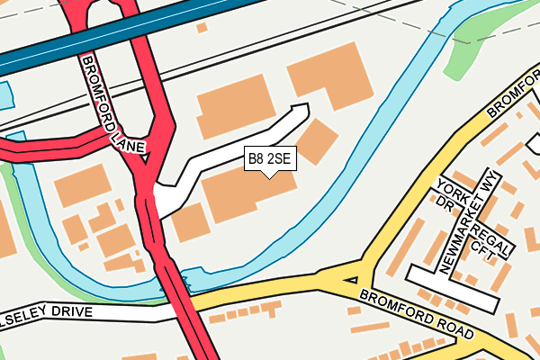 B8 2SE map - OS OpenMap – Local (Ordnance Survey)