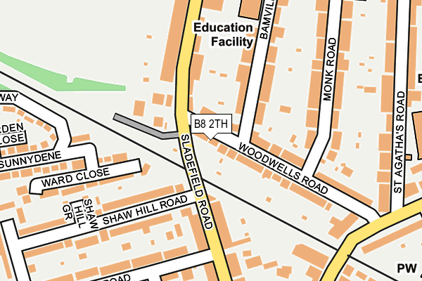 B8 2TH map - OS OpenMap – Local (Ordnance Survey)