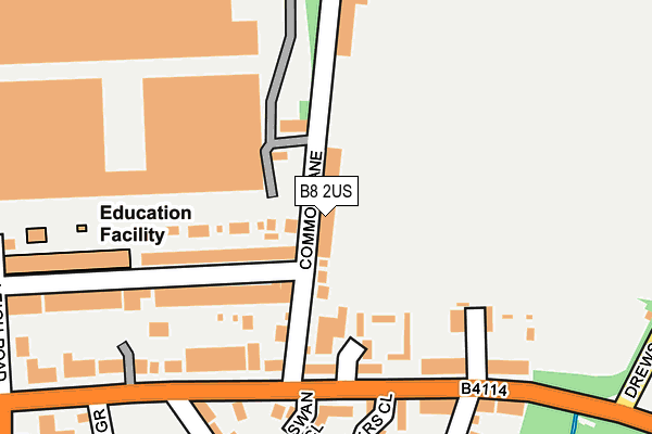 B8 2US map - OS OpenMap – Local (Ordnance Survey)