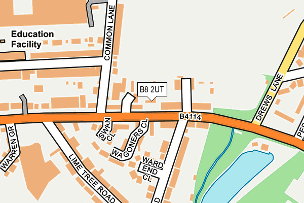 B8 2UT map - OS OpenMap – Local (Ordnance Survey)