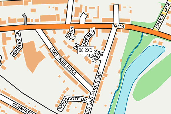 B8 2XD map - OS OpenMap – Local (Ordnance Survey)