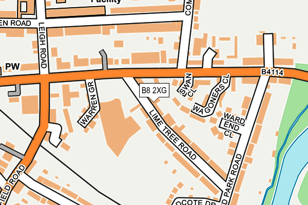 B8 2XG map - OS OpenMap – Local (Ordnance Survey)