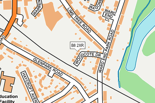 B8 2XR map - OS OpenMap – Local (Ordnance Survey)