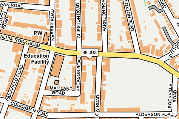 B8 3DS map - OS OpenMap – Local (Ordnance Survey)