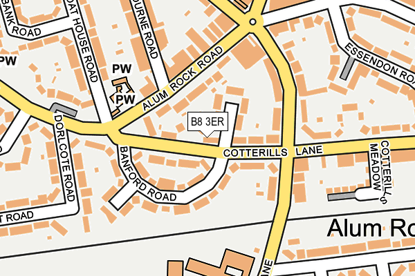 B8 3ER map - OS OpenMap – Local (Ordnance Survey)