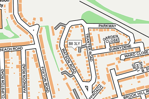 B8 3LY map - OS OpenMap – Local (Ordnance Survey)