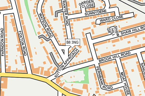 B8 3NG map - OS OpenMap – Local (Ordnance Survey)