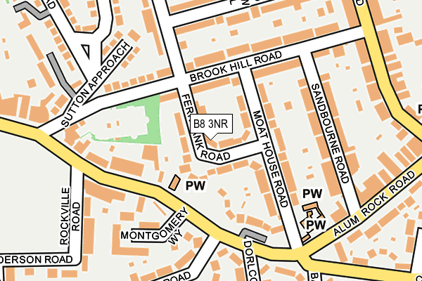 B8 3NR map - OS OpenMap – Local (Ordnance Survey)