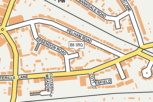 B8 3RQ map - OS OpenMap – Local (Ordnance Survey)