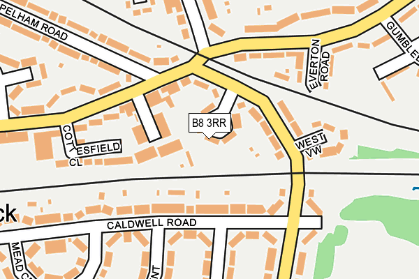 B8 3RR map - OS OpenMap – Local (Ordnance Survey)