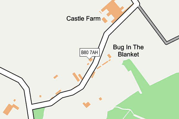 B80 7AH map - OS OpenMap – Local (Ordnance Survey)