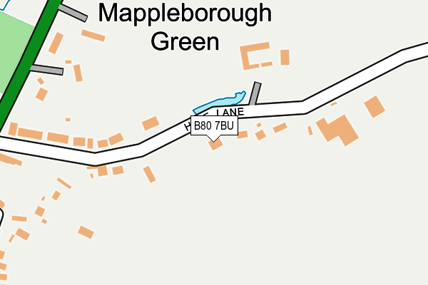 B80 7BU map - OS OpenMap – Local (Ordnance Survey)