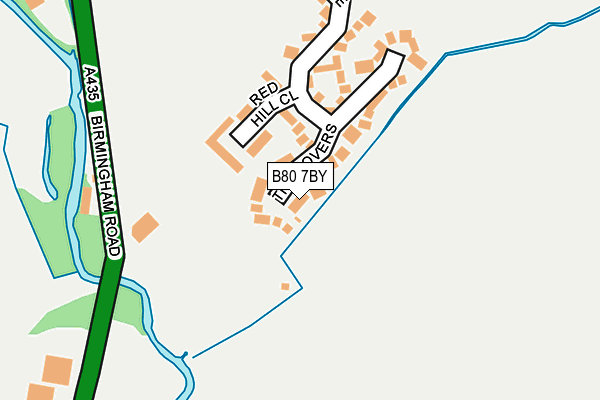 B80 7BY map - OS OpenMap – Local (Ordnance Survey)