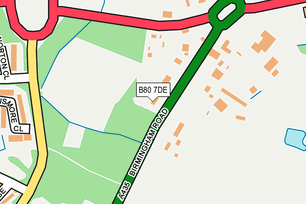 B80 7DE map - OS OpenMap – Local (Ordnance Survey)