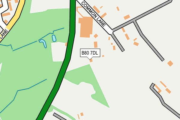 B80 7DL map - OS OpenMap – Local (Ordnance Survey)