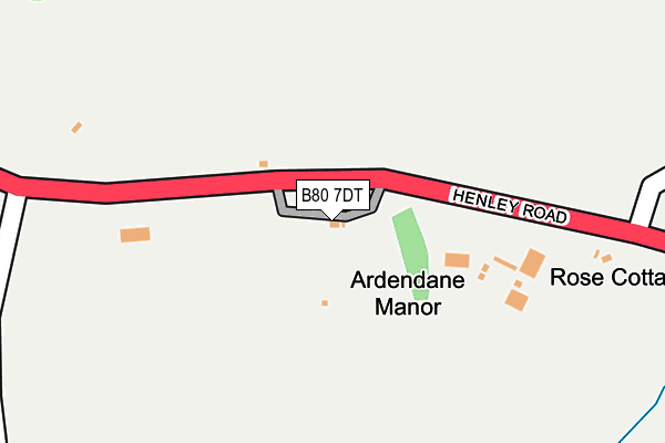 B80 7DT map - OS OpenMap – Local (Ordnance Survey)