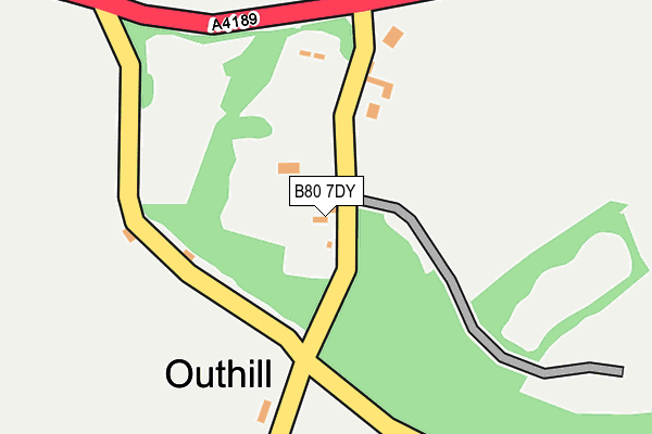 B80 7DY map - OS OpenMap – Local (Ordnance Survey)