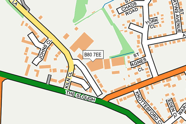 B80 7EE map - OS OpenMap – Local (Ordnance Survey)