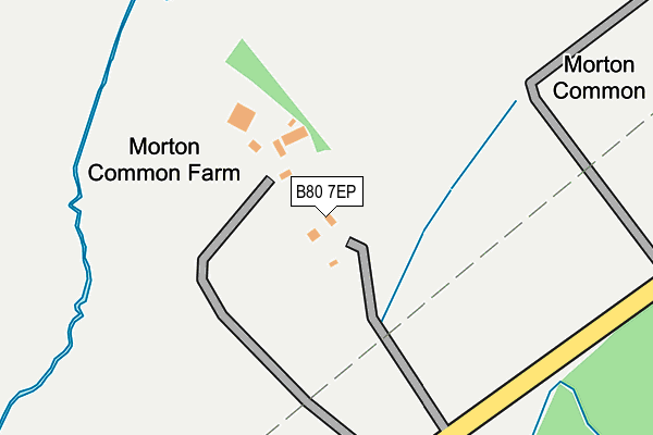 B80 7EP map - OS OpenMap – Local (Ordnance Survey)